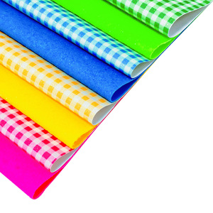 Paquete de 8 Hojas Tamaño A4, Lámina Gruesa de Cristal con Estampado a Cuadros, para Manualidades, Accesorios para el Cabello de Niños, PU Resistente a la Abrasión - Product Image 5