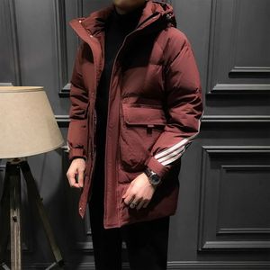 Piumino personalizzato da uomo mimetico termico bianco piumino d'anatra impermeabile antivento con cappuccio giacca invernale da uomo impermeabile - Product Image 4