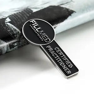 Broche de metal con diseño personalizado, logo