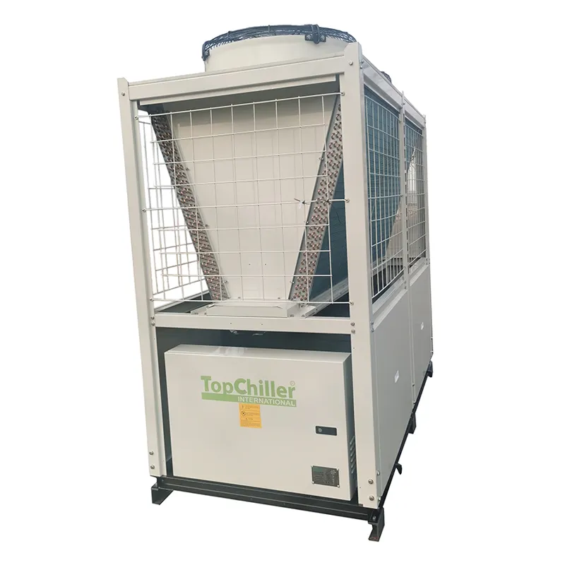 Geringer elektrischer Verbrauch Tragbarer Luftkühler 80KW 25 TON Industrieller luftgekühlter Kühler für Extrudergebläse-Spritzguss