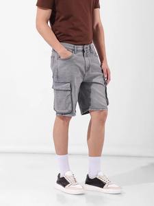 Shorts en jean pour homme, décontractés, pour l'été, coupe décontractée, tissu respirant, confort quotidien, style moderne de rue, utilisation en extérieur - Product Image 4