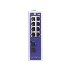 Switch Ethernet industriel géré 4/6/8/10 ports RJ45 1000M + 2 ports optiques SFP 1000M avec fonction de réseau en anneau RSTP - Product Image 2
