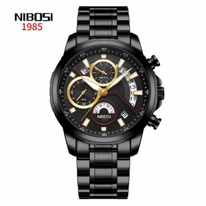 Reloj de Cuarzo de Lujo NIBOSI 2576, Reloj de Pulsera Casual para Hombre con Esfera Grande, Cronómetro, Correa de Acero de 20 mm - Product Image 2