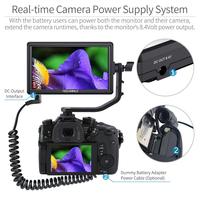 Moniteur LCD de terrain pour appareil photo FEELWORLD S55 5,5 pouces IPS 1280x720 prenant en charge la 4K avec bras inclinable pour petit appareil photo reflex numérique