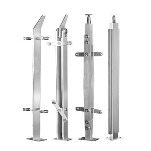 Su misura 6mm sistema di <span class=keywords><strong>ringhiera</strong></span> in vetro temperato <span class=keywords><strong>parapetto</strong></span> in alluminio Frameless con installazione in acciaio e acciaio inox - Product Image 1