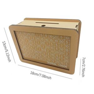 Hucha de madera ecológica para niños, ideal para ahorrar y depositar dinero, venta al por mayor de fábrica, dropshipping. - Product Image 3