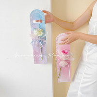 Emballage de bouquet de saint-valentin carte en papier kraft boîte à fleurs matériaux floraux