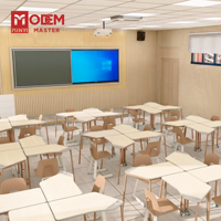 MINYI OFFSET Bureau d'étude pour adultes, table d'intérieur, table et chaise de salle de classe, table scolaire, Meja Siswa