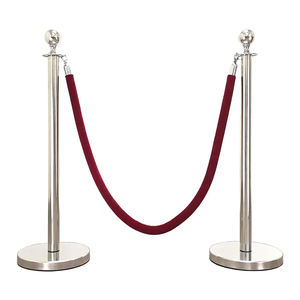 Mostra del museo in acciaio inossidabile oro asta di funi di controllo della folla barricata - Product Image 2