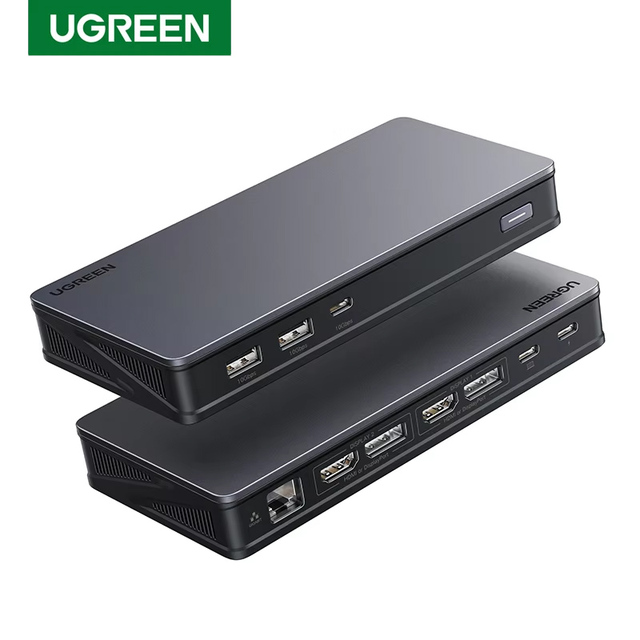 UGREEN CM615 Revodok Pro 209 9 in 1 USB C Docking Station Display Link Dual 4K 60hz Monitor USB Hub for Macbook Laptop