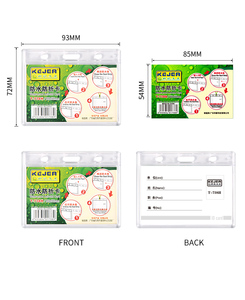 Hot bán tùy chỉnh tinh thể nhựa thẻ tên ID chủ thẻ cho doanh nghiệp, Nhựa Chủ huy hiệu - Product Image 4