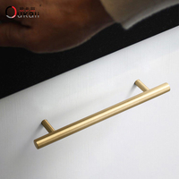 Oukali Or En Laiton Massif Cabinet Pull Long Cabinet Poignée pour Tables De Chevet Commode Tiroir Armoire Salle De Bains 96mm 128mm Boutons