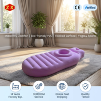 Matelas d'eau gonflable en PVC écologique pour femmes enceintes, tapis de yoga maternité floqué épaissi, coussin de sport d'intérieur