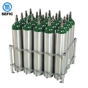 Cilindro de oxígeno de aluminio de tamaño D de tipo médico aprobado estándar DOT con válvula de yugo CGA870 CGA540 - Product Image 3