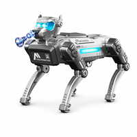 Robot chien mécanique connecté à une application avec caméra haute définition, télécommande et actions interactives à quatre pattes
