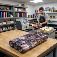 Feuille holographique arc-en-ciel réactive au toner pour usage textile, en PET, lavable, pour emballage et artisanat, épaisseur réglable de 12 à 25 microns