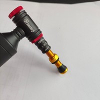 Mini pompe à CO2 portable pour vélo, gonfleur pour valves Presta/Schrader, pompe 2 cartouches de CO2 consécutives