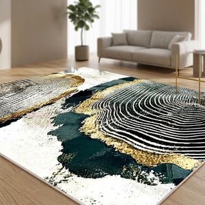 Alfombra de Poliéster con Diseño Persa, Fabricada a Máquina, Antibacteriana, Resistente a las Manchas, Hermosa, Elegante y Duradera para Diversos Entornos - Product Image 3