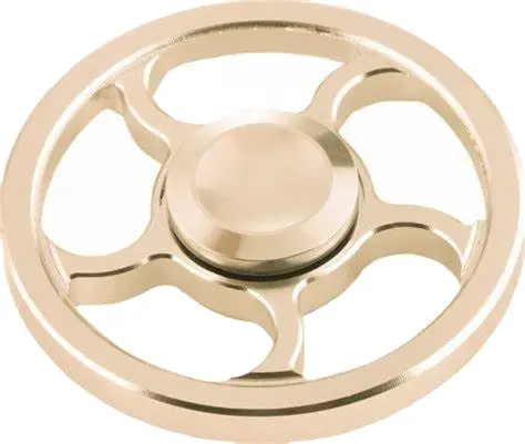 Mecanizado CNC personalizado de alto rendimiento de aluminio Fidget Spinner Fidget Hand Spinner aleación de aluminio dorado