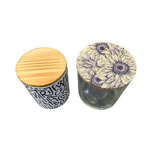 Couvercles à vis en bois de bambou de qualité alimentaire personnalisés en direct d'usine pour bocaux à épices en verre - Product Image 1