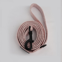 Collier pour chien en PVC coloré à motif cœur jacquard couleur macaron, laisse et harnais de traction pour animaux de compagnie Zhenming