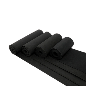 Эластичная лента черного цвета, 15 см, особо широкая, высокоэластичная, плоская, регулируемая - Product Image 1