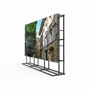 Großhandel individuelle Größe 46 49 55 Zoll Indoor 3 × 3 2 × 4 Spleißbildschirm 3,5 mm Bezel Werbetöner Videowand LCD