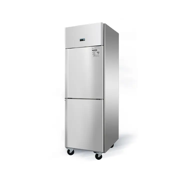 Refrigeratore verticale commerciale frigorifero frigorifero frigorifero in metallo porta commerciale display frigo frigo