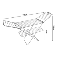Promotionnel couleur argent 2 niveaux pli conception Angle fer étendoir vêtements étendoir cintre séchage