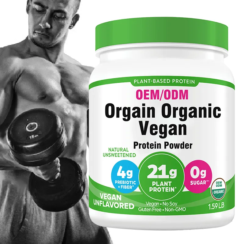 Premier OEM Orgain Bio Vegan Protein Pulver Unterstützung Energie & Aufbau Muskel Pflanze Protein Pulver