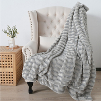 Nouvelle marque de haute qualité Tie Dye Print Double laine d'agneau fausse fourrure en peluche couverture de pile de luxe