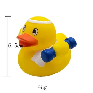 Sıcak satış vinil özelleştirilmiş oyuncak çiğnemek küçük ördek Pet oyuncak banyo oyuncak ördekler