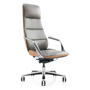 Wholesale Luxury Leather Chair High Back Modern Manager Ergonomic Executive Office Chair