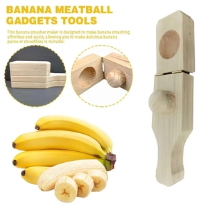 RTS 2 en 1 prensa de madera tocino Banana Smasher Maker cesta molde herramientas de cocina para taza de plátano relleno - Product Image 6