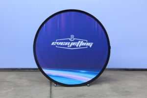 Hàng loạt sản phẩm cờ bãi biển biểu ngữ Lều một bảng màn hình che hàng rào biểu ngữ không khí mô hình Nhanh Màn hình hiển thị - Product Image 3