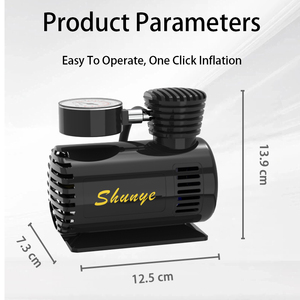 Mini Compressore d'Aria Portatile 12V DC per <span class=keywords><strong>Auto</strong></span>/Moto con Monitoraggio della Pressione, Gonfiatore ad Alta Pressione a Rapido Gonfiaggio Certificato CE - Product Image 4