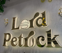 Enseigne publicitaire en lettres 3D en métal avec tube LED, étanche IP65, pour noms d'entreprises, écoles, magasins, commerces extérieurs, bureaux, bâtiments