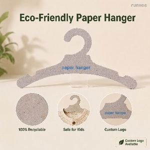 Perchas de Cartón Biodegradables para Niños, Perchas de Papel Corrugado para Niños - Product Image 2