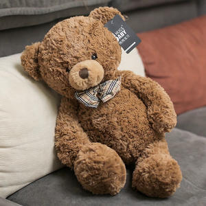 Muñeco de Peluche de Oso de Peluche para Bebé, Almohada de Juguete con Relleno de Algodón PP, Acabado Lavado para Aliviar el Estrés, Regalo de Cumpleaños Perfecto - Product Image 1
