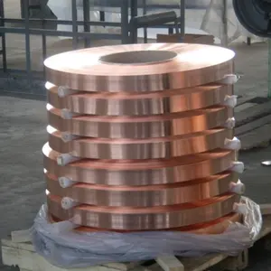 Personnalisation de l'exportation bande de 25mm bobine de cuivre c1100 bande de cuivre nickel bande de cuivre pur