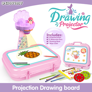Giáo dục mầm non Pad Đồ chơi đèn pin trượt máy chiếu vẽ Pad vẽ chữ viết tay tương tác vẽ trẻ em - Product Image 2