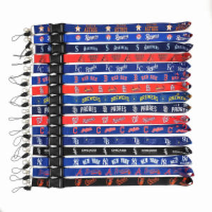 Benutzer definierte Breakaway Sublimation bedruckte Polyester <span class=keywords><strong>Lanyard</strong></span> mit Baseball Sports Fan Logo - Product Image 2