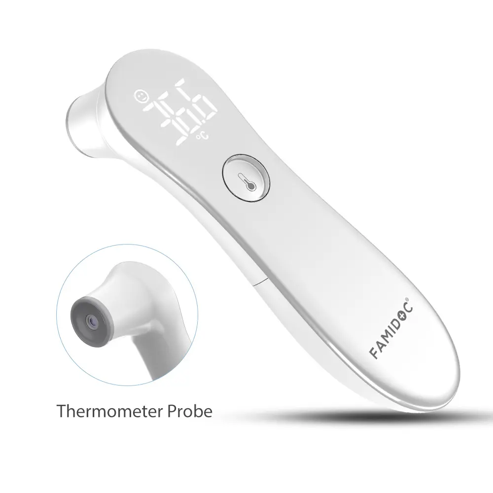 Hot sales IR thermometer Model#FDIR-V4 forehead and ear with Bluetooth CE Medical and 510K certified