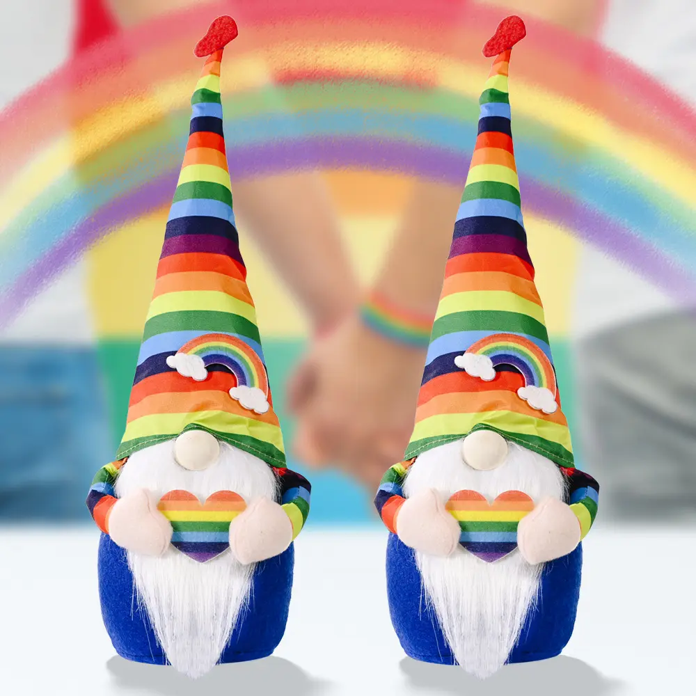 Boneco de arco-íris de 2021, boneco eco ecológico para presente de dia dos namorados