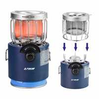 Réchaud et cuisinière 2-en-1 mini en métal pliable et portable STARCAMP pour camping, randonnée et pique-niques – Compatible propane et butane