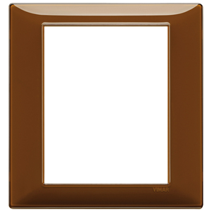 Vimar Wall <b>Switch</b> <b>Plate</b> Tobacco Color 18.5 Cm Length 2.2 Cm Height - Product Image 1