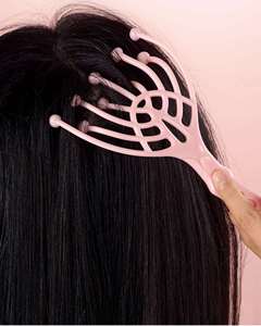 Rouleaux en acier inoxydable à 9 griffes, outil SPA manuel pour la maison et le bureau, soin relaxant des cheveux, massage profond du cuir chevelu pour soulager le stress - Product Image 6