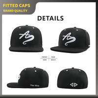 Gorra de béisbol snapback de 6 paneles con bordado 3D personalizado, visera plana rígida, cierre trasero, estilo hip hop urbano, para hombres y mujeres