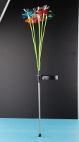 Lumière solaire décorative en forme de fleur pour pelouse, éclairage d'ambiance pour jardin, cour, IP44 étanche, 6 pièces, lumière solaire de jardin en forme de fleur