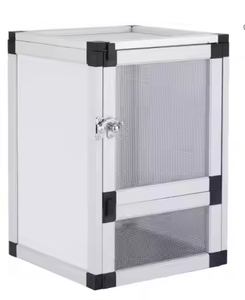 Cage de transport en acrylique écologique de luxe pour petits animaux 60*60*120cm Cadre en aluminium massif pour reptiles Boîte - Product Image 5